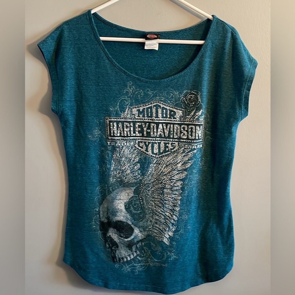 Harley Davidson Women’s Skull Top L